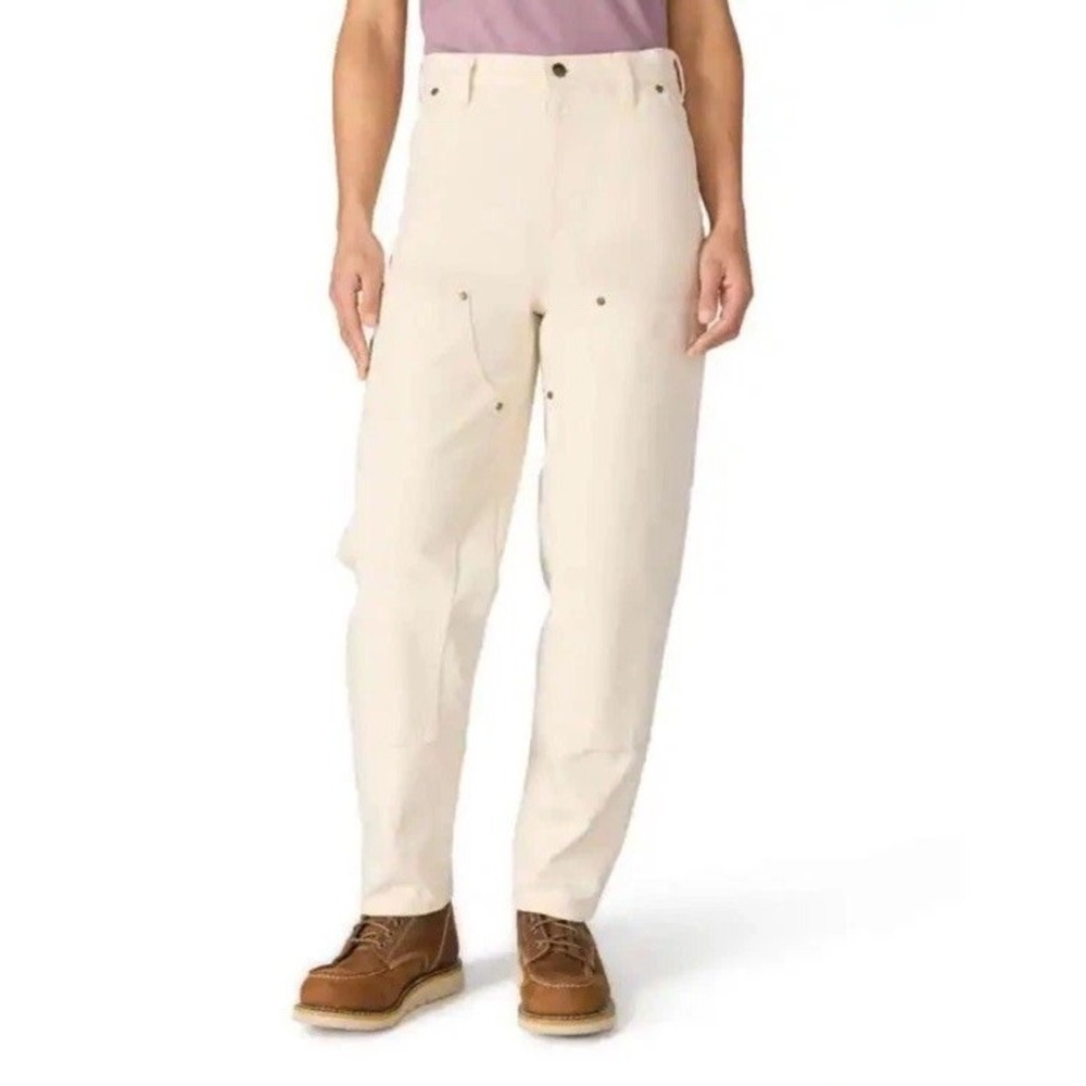 Carhartt Ecru Vintage Fit double Knee Front Pants 8R Workwear Duck Canvas